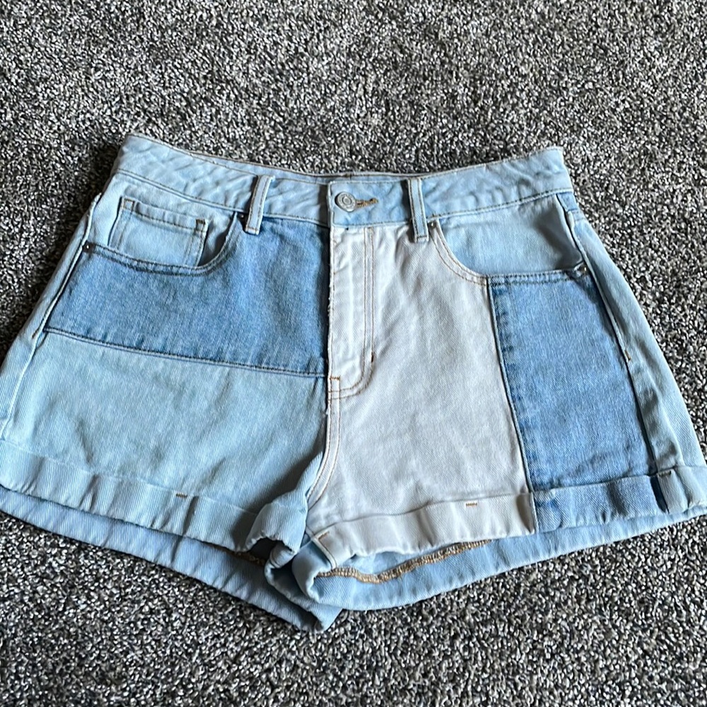 Patchwork Mom Shorts